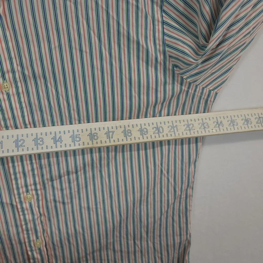 Polo Ralph Lauren Button Down Shirt Mens 16 32/33 Striped Regent Classic